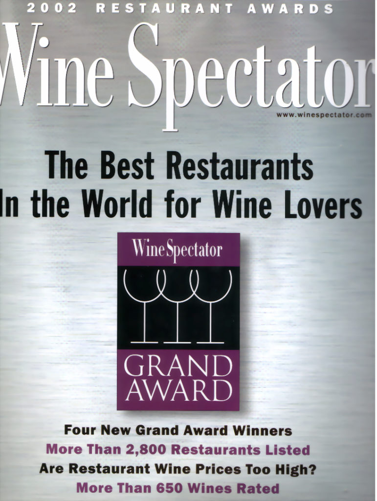 wine spectator 2002